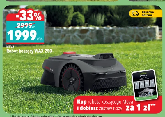 Robot koszący MOVA ViAX 250 promocja w Biedronka Home