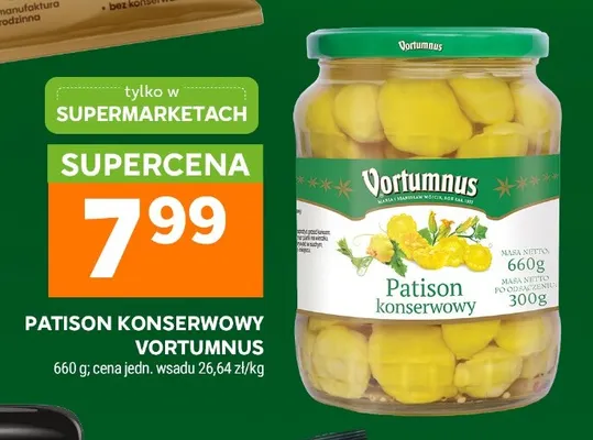 Patison konserwowy Vortumnus promocja w Stokrotka