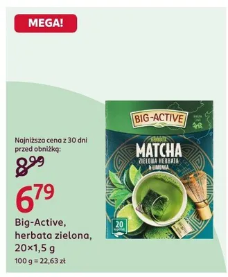 Herbata zielona promocja w Rossmann