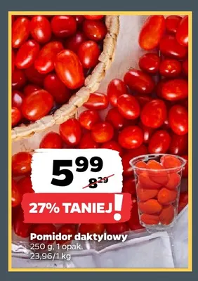 Pomidor daktylowy promocja w Netto