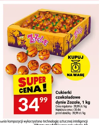 Cukierki czekoladowe dynie Zozole promocja w Twój Market