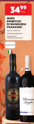 Wino czerwone Primitivo di Manduria Frapasso wytrawne promocja w Stokrotka