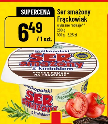 Ser smażony Wielkopolski Frąckowiak z kminkiem promocja w POLOmarket