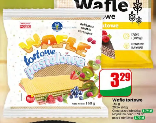 Wafle tortowe pastelowe EuroWafel promocja w Dino