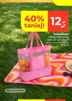 Torba plażowa z komorą termiczną promocja w Dealz