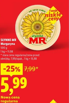 Margaryna Słynne MR promocja w Lidl