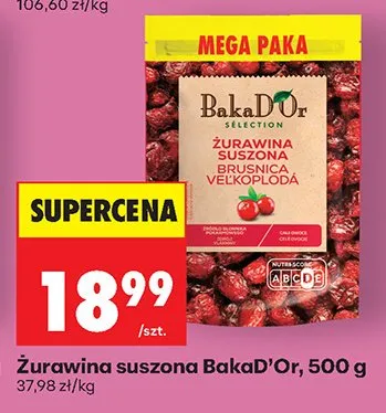 Żurawina suszona promocja w Biedronka