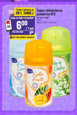 Zapas odświeżacza powietrza UFO Fresh Line promocja w POLOmarket
