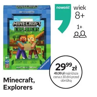 Gra Ravensburger Minecraft Explorers promocja w Dzień Dziecka