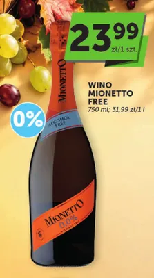 Wino bezalkoholowe Mionetto promocja w Euro Sklep
