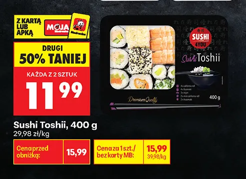 Sushi Toshii promocja w Biedronka