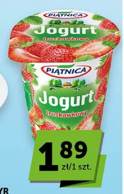 Jogurt truskawkowy Piątnica promocja w Groszek