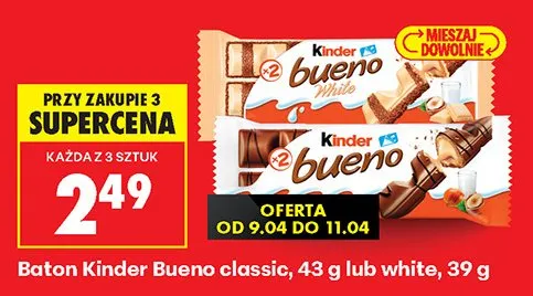 Baton Kinder Bueno classic promocja w Biedronka