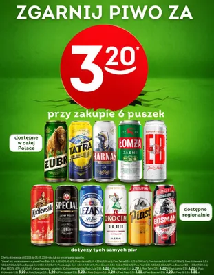 Piwo Tatra 0.5l promocja w Żabka