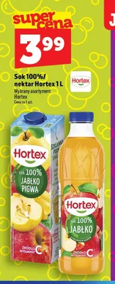 Sok 100% Hortex Jabłko Pigwa promocja w TOPAZ