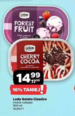 Lody Cherry Cocoa Gelato Classico promocja w Netto