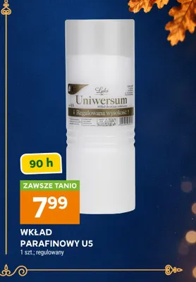 Wkład parafinowy U5 regulowany Luks promocja w Stokrotka
