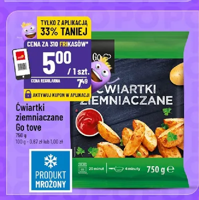 Ćwiartki ziemniaczane Go tove promocja w POLOmarket