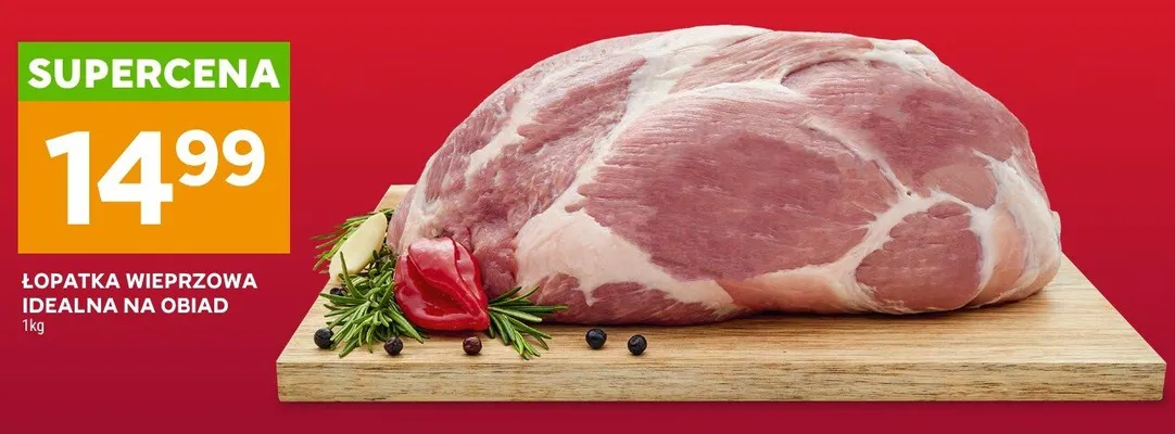 Łopatka wieprzowa idealna na obiad promocja w Stokrotka