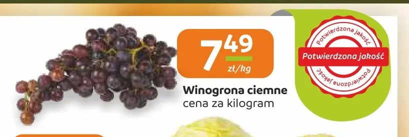 Winogrona ciemne promocja w Społem Częstochowa
