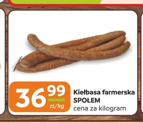 Kiełbasa farmerska Społem promocja w Społem Częstochowa
