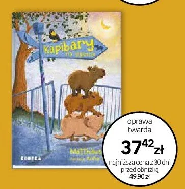Książka Kapibary oprawa twarda promocja w Dzień Dziecka