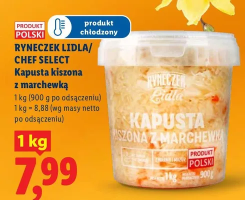 Kapusta kiszona z marchewką promocja w Lidl