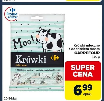 Krówki mleczne z dodatkiem masła CARREFOUR promocja w Globi