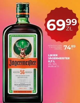 Likier Jägermeister promocja w Duży Ben