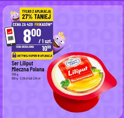 Ser Liliput Mleczna Polana promocja w POLOmarket