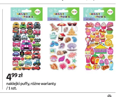 Naklejki puffy Happy Color promocja w Empik