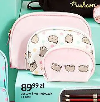 Zestaw 3 kosmetyczek Pusheen promocja w Empik