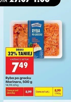 Ryba po grecku Marinero promocja w Biedronka