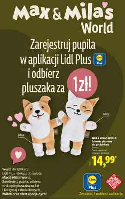 Zabawka pluszowa dla psa lub kota Max & Mila's World promocja w Lidl