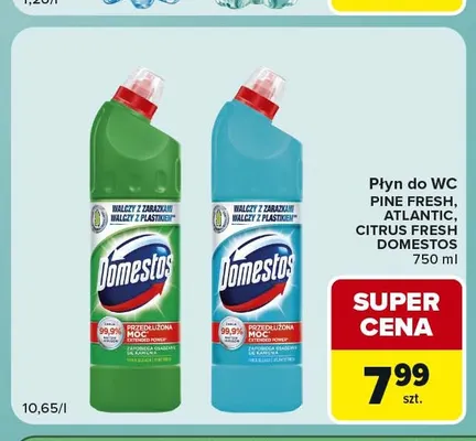 Płyn do WC Citrus Fresh Domestos promocja w Carrefour Express