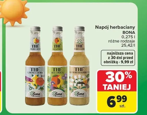 Napój herbaciany Bona Alla Pesca promocja w Carrefour