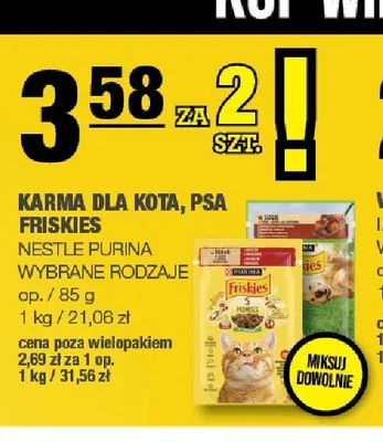 Karma dla psa Friskies promocja w SPAR