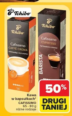 Kawa w kapsułkach Tchibo Cafissimo Caffè Crema promocja w Carrefour Market