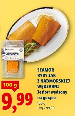 Jesiotr wędzony na gorąco promocja w Lidl