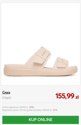 Klapki Crocs promocja w eobuwie.pl