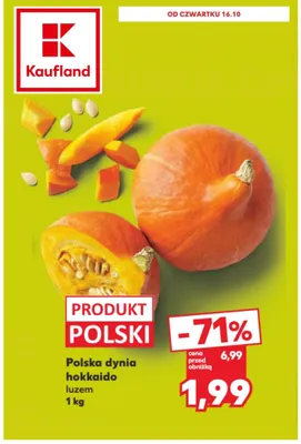 Dynia hokkaido polska promocja w Kaufland