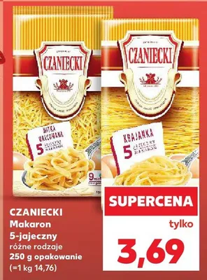 Makaron 5-jajeczny różne rodzaje promocja w Kaufland