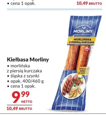 Kiełbasa śląska z szynki Morliny promocja w Makro