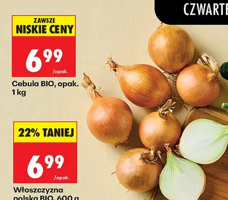 Cebula BIO opak. 1 kg promocja w Biedronka