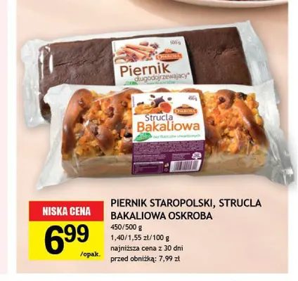 Strucla bakaliowa Oskroba promocja w Gram Market