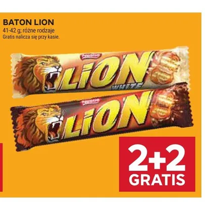 Baton Lion White promocja w Stokrotka