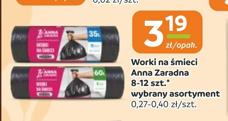 Worki na śmieci Anna Zaradna promocja w Gama