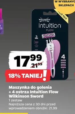 Maszynka do golenia Wilkinson Sword Intuition Flow promocja w Netto