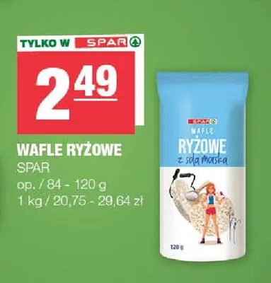 Wafle ryżowe SPAR promocja w SPAR