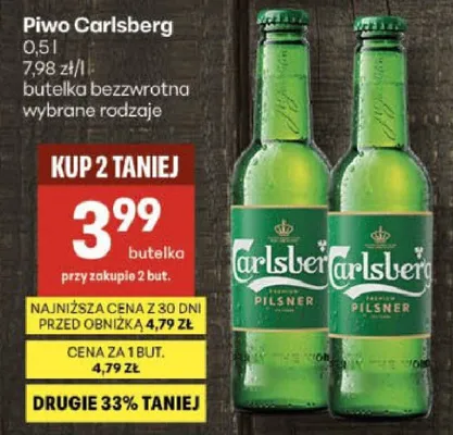 Piwo butelka bezwrotna wybrane rodzaje promocja w Delikatesy Centrum